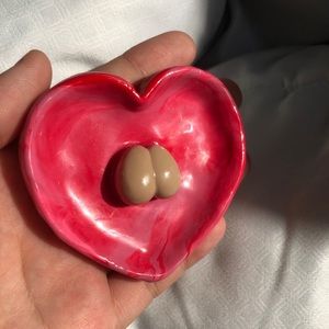 Handmade Polymer Clay Butt Jewelry Dish